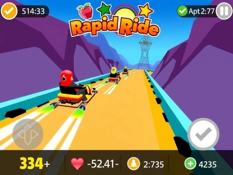 Holi Rapid Ride gameplay screenshot showing colorful racing action